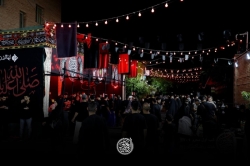 تصویر مراسم شب اول محرم 1404 1447 حاج حسین سیب سرخی - هیئت روضه العباس تهران
