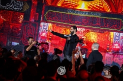 تصویر مراسم شب اول محرم 1404 1447 حاج حسین سیب سرخی - هیئت روضه العباس تهران