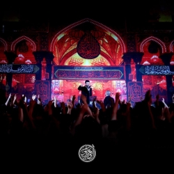 تصویر مراسم شب اول محرم 1404 1447 حاج حسین سیب سرخی - هیئت روضه العباس تهران