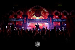 تصویر مراسم شب اول محرم 1404 1447 حاج حسین سیب سرخی - هیئت روضه العباس تهران