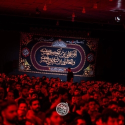 تصویر مراسم شب اول محرم 1404 1447 حاج حسین سیب سرخی - هیئت روضه العباس تهران
