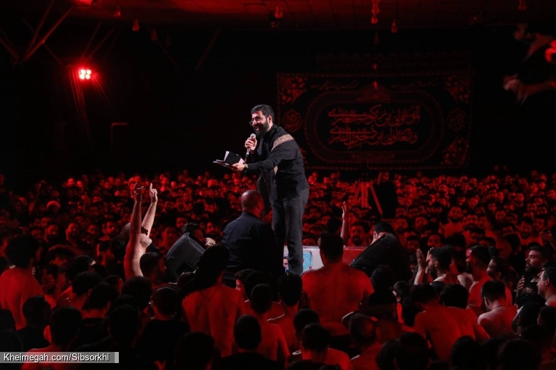 تصویر مراسم شب سوم محرم 1404 1447 حاج حسین سیب سرخی - هیئت روضت العباس تهران