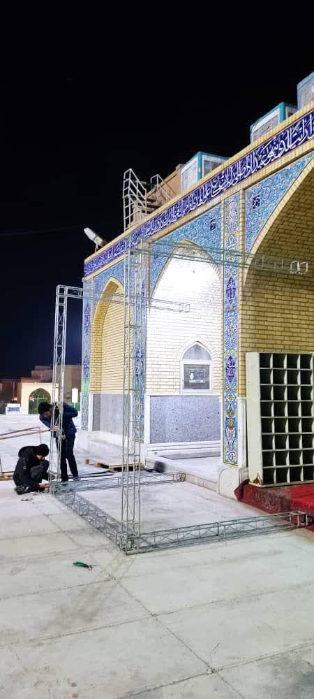 آماده سازی مراسم فاطمیه ۱۴۴۳