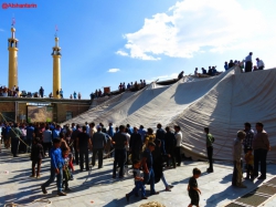 برپایی خیمه دارالشفاحضرت ابالفضل العباس