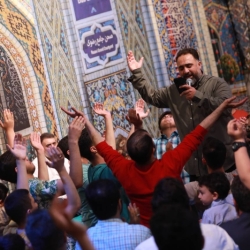 تصویر مراسم جشن شب ولادت امام رضا (ع) 18 اردیبهشت 1404 کربلایی محمد فصولی - امامزاده صالح تجریش
