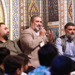 تصویر مراسم جشن شب ولادت امام رضا (ع) 18 اردیبهشت 1404 کربلایی محمد فصولی - امامزاده صالح تجریش