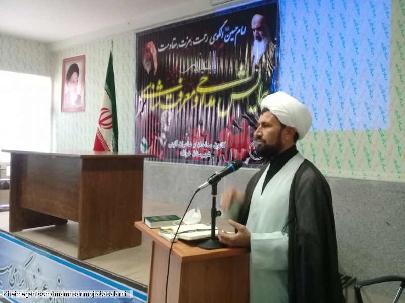 سخنرانی حجت الاسلام زنگنه ریاست تبلیغات خواف