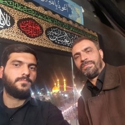 با دوست عزیزم ذاکر اهل بیت محمد نارنجی در کربلا