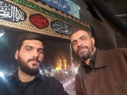 با دوست عزیزم ذاکر اهل بیت محمد نارنجی در کربلا