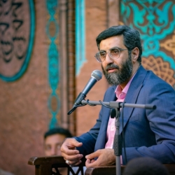 تصویر مراسم جشن شب ولادت امام رضا (ع) 18 اردیبهشت 1404 حاج سید رضا نریمانی - هیئت فداییان حسین (ع)