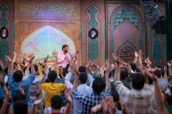 تصویر مراسم جشن شب ولادت امام رضا (ع) 18 اردیبهشت 1404 حاج سید رضا نریمانی - امامزاده شاه میرحمزه