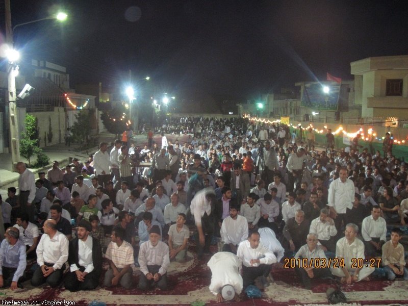 نمایی از حضور پرشکوه شیعیان در جشن میلاد امام باقر(ع)