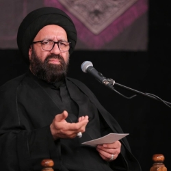 تصویر مراسم شهادت امام جعفر صادق (ع) 1405 حسینیه انصارالحسین (ع) استاد سید احمد دارستانی