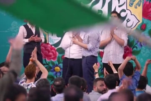 کار خدا فقط تعریف علیه - دانلود کلیپ سرود مولودی شور ولادت امام رضا (ع) 1404 کربلایی حسین طاهری