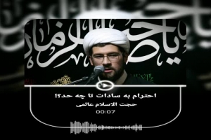 احترام به سادات تا چه حد؟  حجت الاسلام عالمی هیئت معزالمومنین