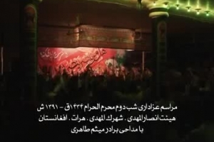 محرم1391-کربلایی میثم طاهری- انصار المهدی(عج)(افغانستان)-شب دوم